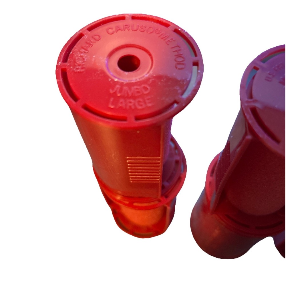 Caruso Ionic Steam Setter Rollers Curlers Lot 6 Large Jumbo Replacements Red - Picture 4 of 4